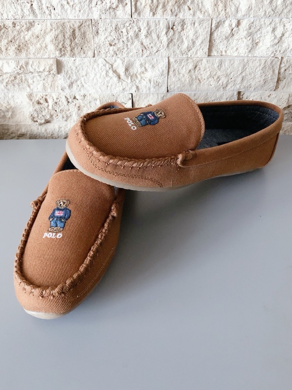 Ralph Lauren Teddy bear slippers size 10 women’s shoes